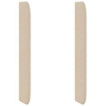 Kopfteil Ohr Creme 80 x 16 x 4 cm Stoff