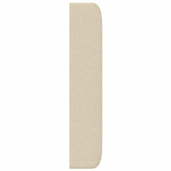 Kopfteil Ohr Creme 80 x 16 x 4 cm Stoff