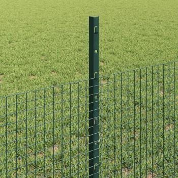 Geschweißter Drahtzaun mit Pfosten 10 x 0,5 m Verzinkter Stahl