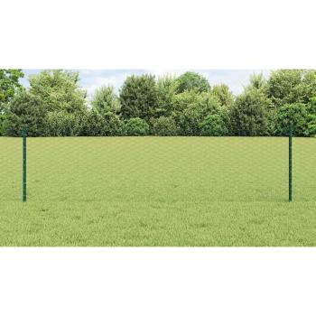 Zaun mit Pfosten Grün