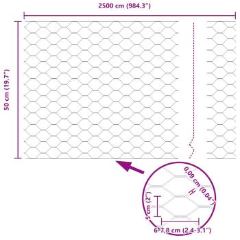 Zaun mit Pfosten Grau