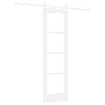 Schiebetür ORKDAL Weiß 61 x 198,5 cm Massivholz Kiefer und Glas