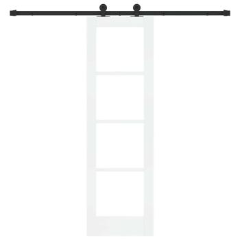 Schiebetür ORKDAL 61 x 198,5 cm Massivholz Kiefer und Glas