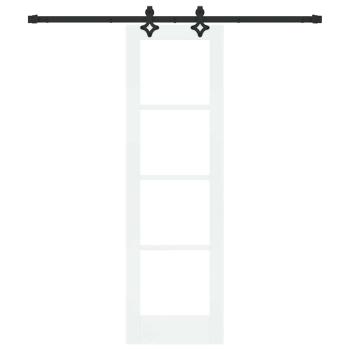 Schiebetür ORKDAL 61 x 198,5 cm Massivholz Kiefer und Glas