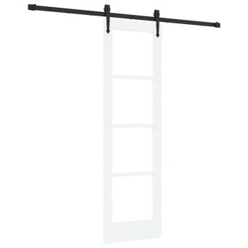Schiebetür 61 x 198,5 cm Massivholz Kiefer und Glas
