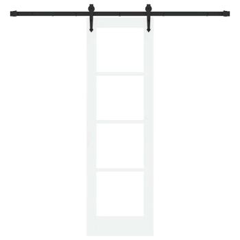 Schiebetür 61 x 198,5 cm Massivholz Kiefer und Glas