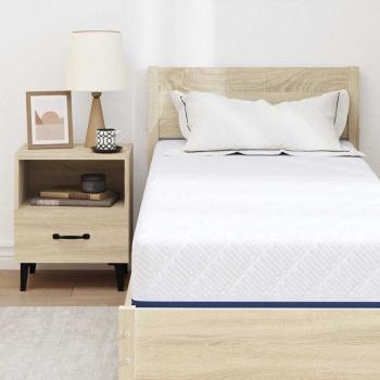 Matratze Weiß und Blau 70 x 200 cm Jacquard-Stoff