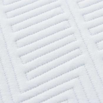 Matratze Weiß und Blau 200 x 200 cm Jacquard-Stoff