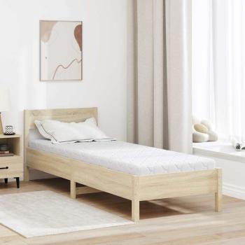 ARDEBO.de - Matratze Weiß 70 x 200 cm Jacquard-Stoff