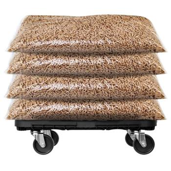 Transportroller Schwarz Polypropylen 300 kg