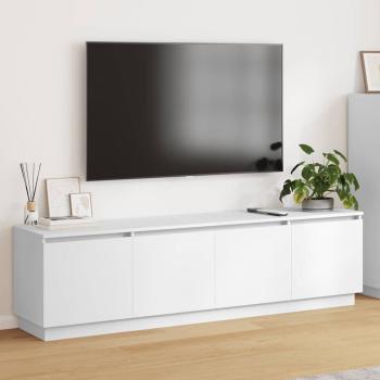 ARDEBO.de - TV-Schränk 180 x 38 x 49 cm Weiß Holzwerkstoff
