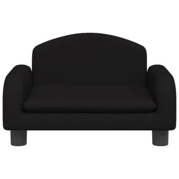 Hundebett Schwarz 50x40x30 cm Stoff