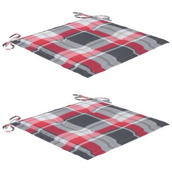 Garten-Essstühle 2 Stk. mit Kissen Massivholz Akazie