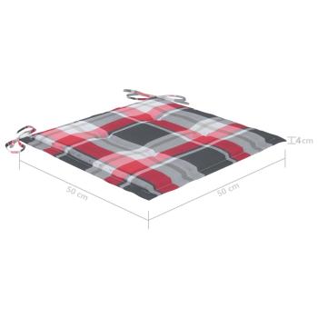 Garten-Essstühle 2 Stk. mit Kissen Massivholz Akazie