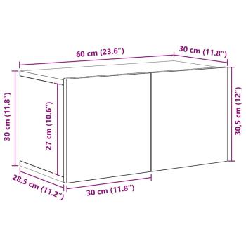10-tlg. TV-Schrank-Set Weiß Holzwerkstoff