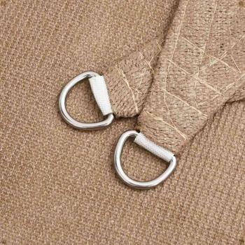 Sonnensegel 160 g/m² Taupe 2,5x2,5 m HDPE