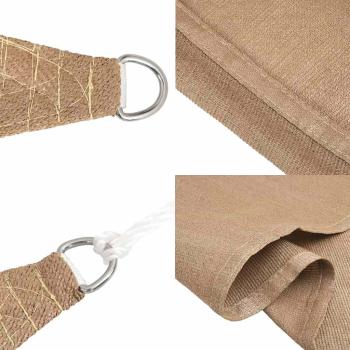 Sonnensegel 160 g/m² Taupe 2x3 m HDPE