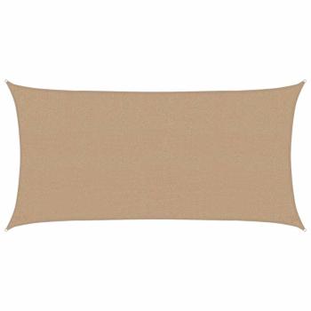Sonnensegel 160 g/m² Taupe 2,5x4,5 m HDPE