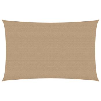 Sonnensegel 160 g/m² Taupe 3x5 m HDPE