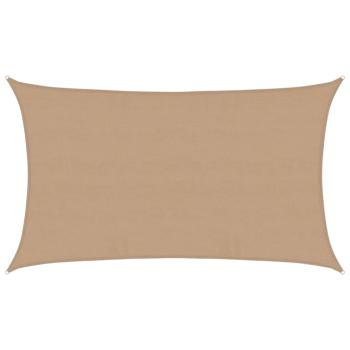 Sonnensegel 160 g/m² Taupe 5x8 m HDPE