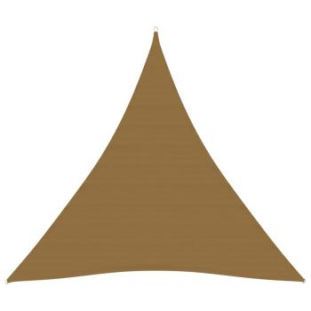 Sonnensegel 160 g/m² Taupe 6x6x6 m HDPE