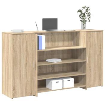 ARDEBO.de - Empfangstheke Sonoma-Eiche 180x50x103,5 cm Holzwerkstoff