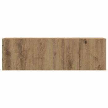 3-tlg. TV-Schrank-Set Wandmontage Artisan-Eiche Holzwerkstoff