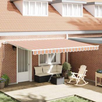 ARDEBO.de - Ausziehbare Markise Mehrfarbig 450 x 350 x 165 cm