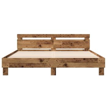 Bettrahmen Altholz 203 x 185 x 70 cm Holzwerkstoff