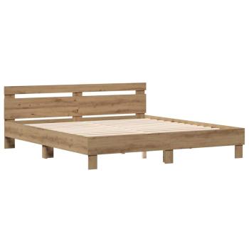 Bettrahmen Artisan-Eiche 203 x 185 x 70 cm Holzwerkstoff