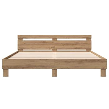 Bettrahmen Artisan-Eiche 203 x 185 x 70 cm Holzwerkstoff