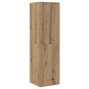 Wand-TV-Schrank 4 stk. Artisan-Eiche Holzwerkstoff