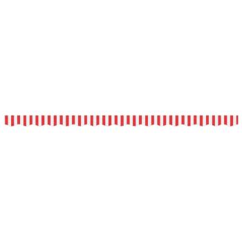 Markisenvolant Rot und Weiß Gestreift 400 cm