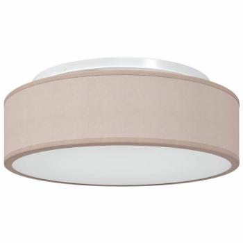 Deckenlampe mit Strahlern Taupe 38 x 38 x 13,5 cm Stoff