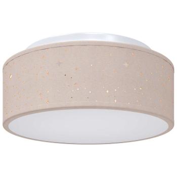 Deckenlampe mit Strahlern Taupe 30 x 30 x 13,5 cm Stoff