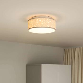 Deckenlampe mit Strahlern Taupe 30 x 30 x 13,5 cm Stoff