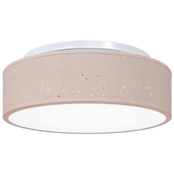 Deckenlampe mit Strahlern Taupe 38 x 38 x 13,5 cm Stoff