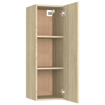 TV-Schränke 2 Stk. Sonoma-Eiche 30,5x30x90 cm Holzwerkstoff