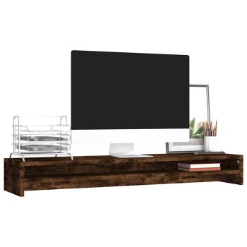 Monitorst?nder R?uchereiche 100x24x13 cm Holzwerkstoff