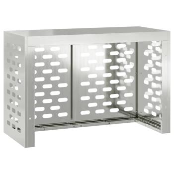 Klimaanlagenabdeckung Silber 90 x 40 x 60 cm Verzinkter Stahl