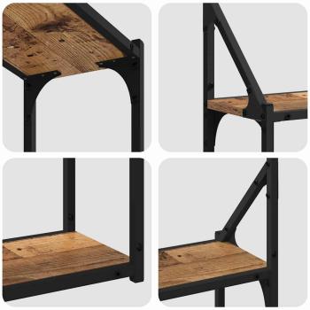 Wandregal Wandhalterung Altholz 60 x 21 x 51 cm Holzwerkstoff