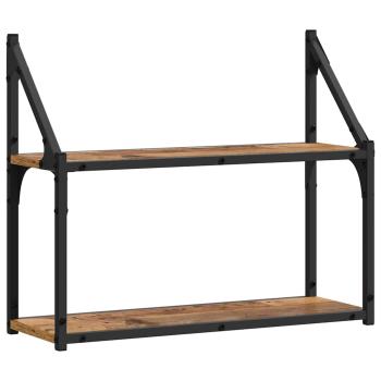 Wandregal Wandhalterung Altholz 60 x 21 x 51 cm Holzwerkstoff