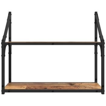 Wandregal Wandhalterung Altholz 60 x 21 x 51 cm Holzwerkstoff