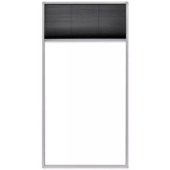 Plisse Insektenschutz-Fenster 80×160 cm