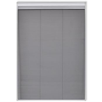 Plisse Insektenschutzfenster mit Jalousie Aluminium 160×80 cm