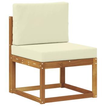4 stk. Outdoor-Sofagarnitur Massives Akazienholz und Polyester