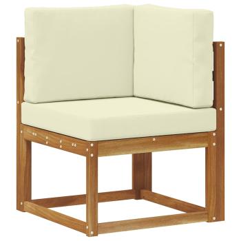 7 stk. Outdoor-Sofagarnitur Massives Akazienholz und Polyester