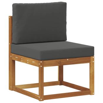 7 stk. Outdoor-Sofagarnitur Massives Akazienholz und Polyester