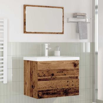 ARDEBO.de - Badezimmermöbel-Set 3 stk. Altholz 60 x 38,5 x 45 cm