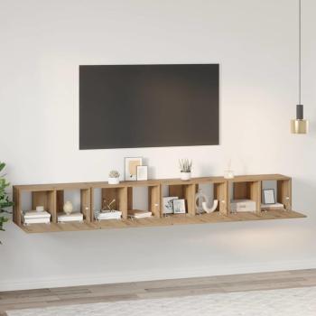 ARDEBO.de - TV-Schrankset 4 Stk. Artisan-Eiche Holzwerkstoff